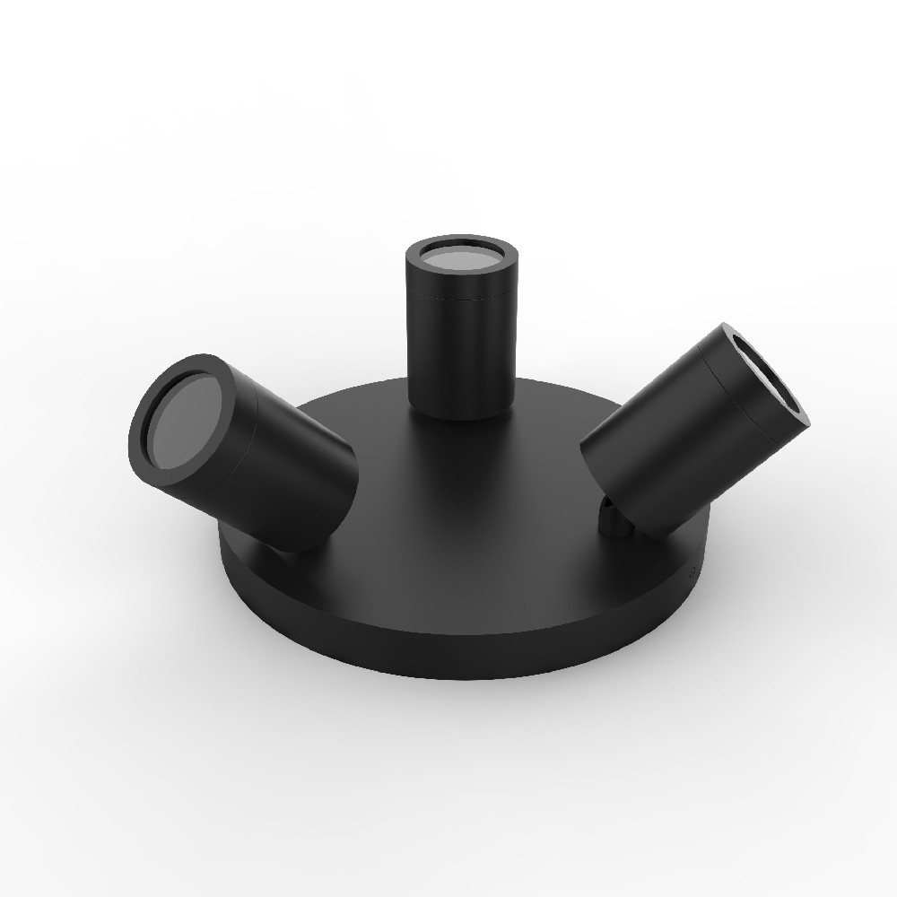 IP65 3 Way  GU10 LED Round Ceiling Lights Fitting ,3 WAY GU10 SPOTLIGHT